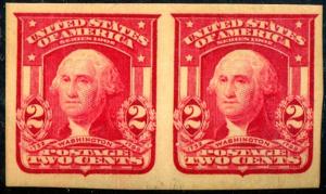 U.S. #320 MINT Pair VF OG NH Natural Gum crease 