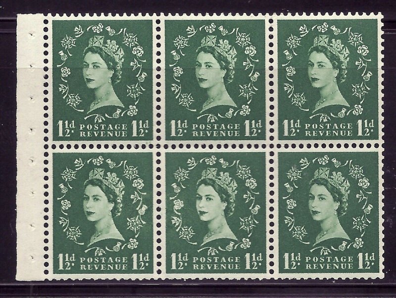 SB62e 1½d Wilding Edward crown - variety Major Retouch R.2/2 UNMOUNTED MINT/MNH 