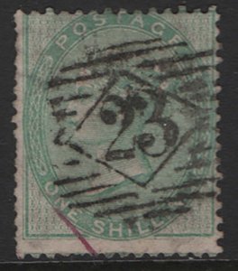 GB 1856 1s green sg72 vgu, odd nibbled perf c£350