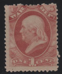 Scott O83 1c War Dept. NH