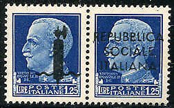 Essays - Imperial 1.25 l. blue with overprint of n. 22