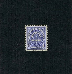 SC# O123 UNUSED OG MNH $1 OFFICIAL STAMP US POSTAL 1911, 2019 PSAG CERT GRADE...