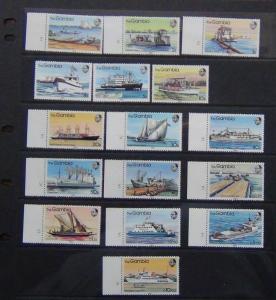 Gambia 1983 River Craft set complete to 10D MNH