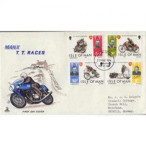 First Day Cover 29th May 1974 Manx T.T. Races