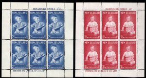 New Zealand Scott B65a-B66a MNH** Prince Andrew Souvenir sheets 1963