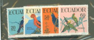 Ecuador #645-8  Single (Complete Set)