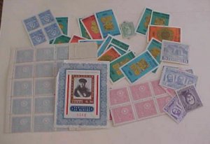 PARAGUAY STAMPS 110 DIFF.  MINT MOSTLY NH , 2 ARE LARGE BLOCKS