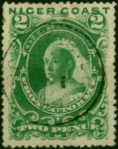 Niger Coast 1894 2d Green SG47 V.F.U