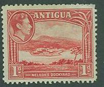 Antigua SC# 85 Nelson's Dock Yard 1d, Mint no gum