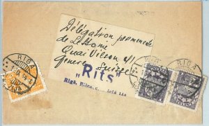 69041 - LATVIA - POSTAL HISTORY - WRAPPER to SWITZERLAND 1934-