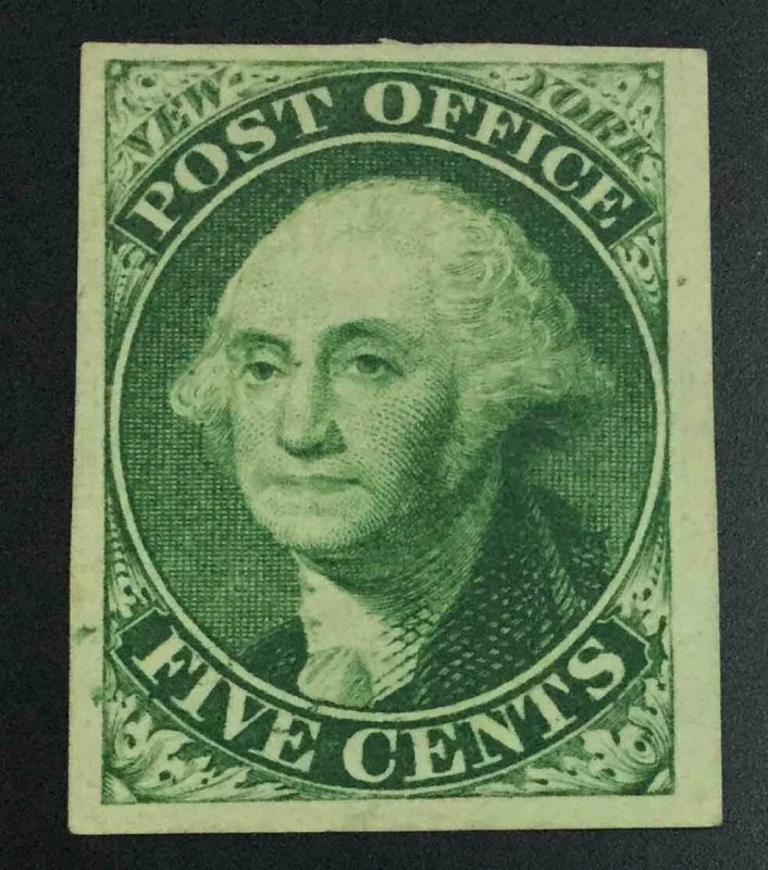 momen: US Stamps #9X1TC5b TRIAL COLOR ON BOND PAPER XF LOT #74280*