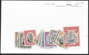 GRENADA Sc#151-163 Complete Used Set
