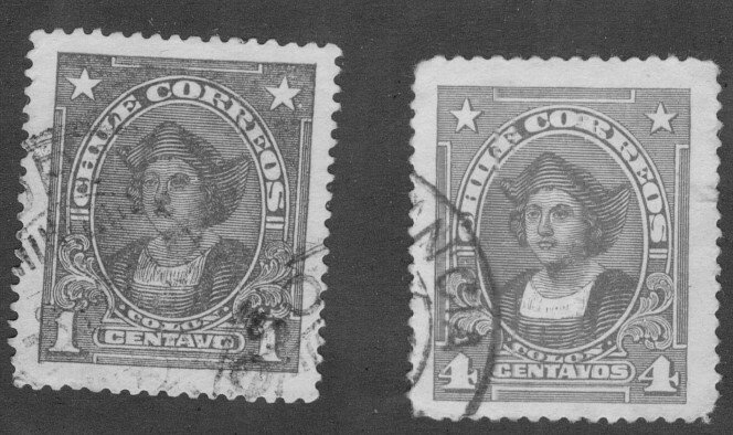 Chile 143-4 USED BIN $1.00