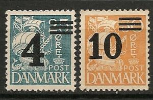 Denmark 244-5 mint CV $2.30