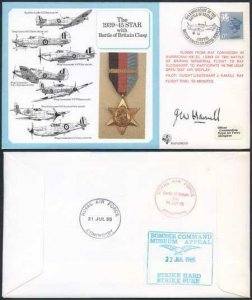 DM10a The 1939 to 1945 Star with Battle of Britain Clasp Signed by Hamill (B)