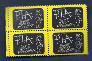 1463 8c PTA  block of 4 VF/MNH/OG