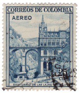 COLOMBIA 1958. AIRMAIL STAMP. SCOTT # C307. USED. # 6