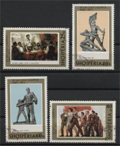 ALBANIA,  30th  ANNIVERSARY OF THE ALBANIAN PEOPLES ARMY 1973, FULL SET USED