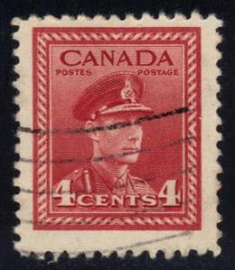 Canada #254 King George VI, used (0.25)