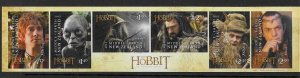 NEW ZEALAND SG3417b  2012 THE HOBBIT SELF-ADHESIVE SET  MNH