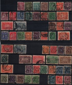 Germany inflation period infla used stamp collection catalogue value + $1200