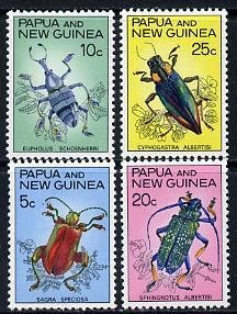 PAPUA NEW GUINEA - 1967 - Fauna Cons. Beetles - Perf 4v Set - Mint Never Hinged