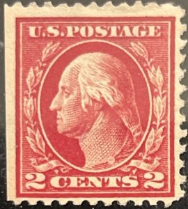 Scott #499 1917 2¢ G. Washington type I unwatermarked perf. 11 unused hinged