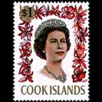 COOK IS. 1967 - Scott# 217 Queen $1 NH