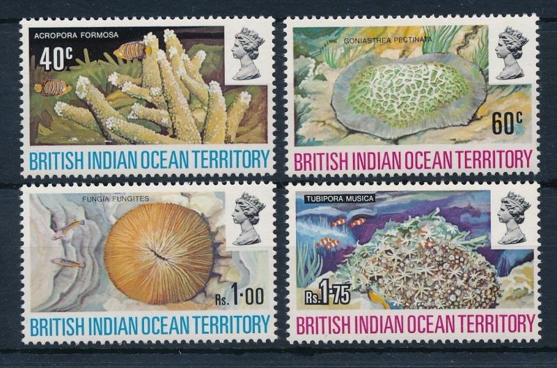 [30345] British Indian Ocean Territory 1972 Marine Life Corals MLH