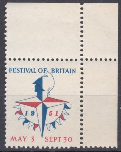 GB 1951 Festival Of Britain Cinderella MNH