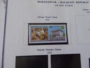 Madagascar 1959-1975 Mainly MNH Stamp Collection on Scott Spec Album Pages