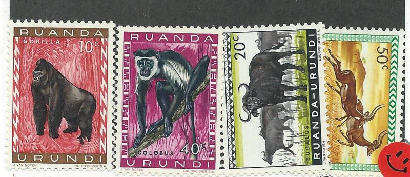 Ruanda-Urundi #137-140 (MH) CV $1.00