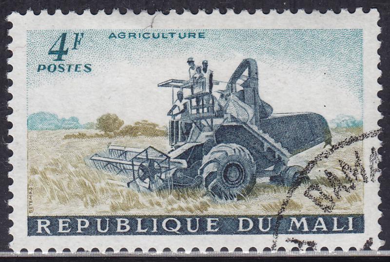 Mali 20 CTO 1961 Plowing The Fields