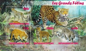 MALI 2023 - Big cats /complete set (sheets+block) - 4 scans