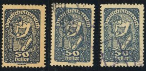 Austria #215 New Republic 50h Postage Stamps 1919 Used Mint LH