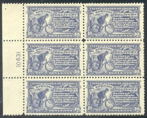 U.S. #E11 CHOICE NH Plate Block - 1917 10c Ultra