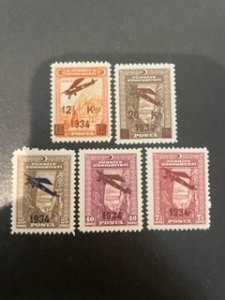 Turkey sc C1-C5 MNH comp set