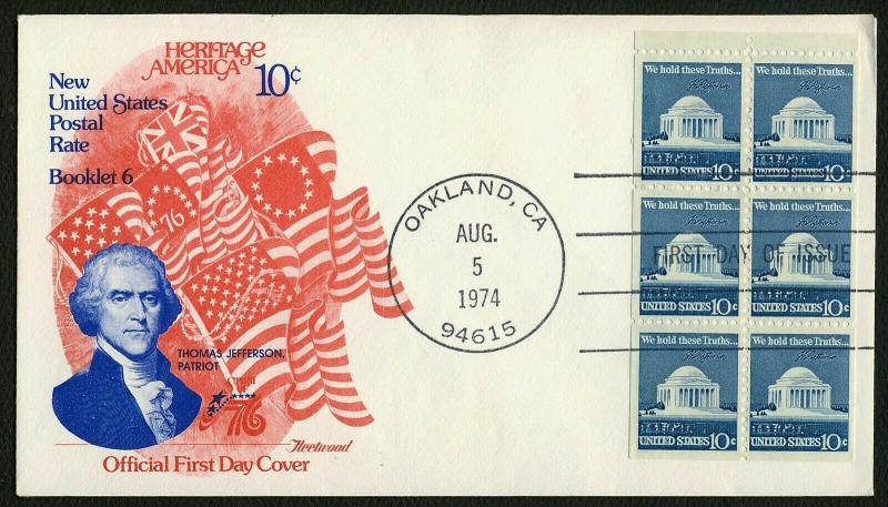 #1510d 10c Jefferson Memorial, Fleetwood FDC **ANY 5=FREE SHIPPING** 