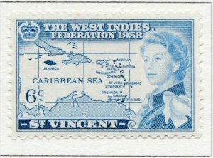 1958 British Colony ST. VINCENT 6cMH* Stamp A28P44F30228-