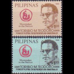 PHILIPPINES 1988 - Scott# 1924-5 Shoemaker Set of 2 NH