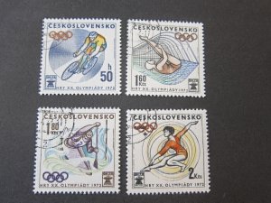 Czech Republic 1972 Sc 1813-16 Olympic CTO set FU
