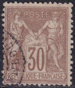 France 1876 Sc 73 used