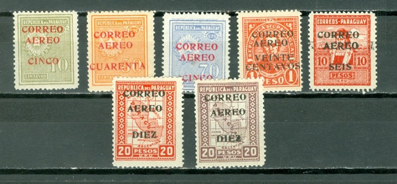 PARAGUAY AIR #C29-35...SET...MINT.(C33 USED)..$24.00