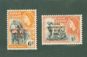 GHANA 9-10 MH BIN $2.00