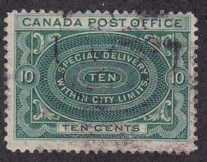 Canada # E1, Special Delivery stamp, Used, 1/2 Cat.