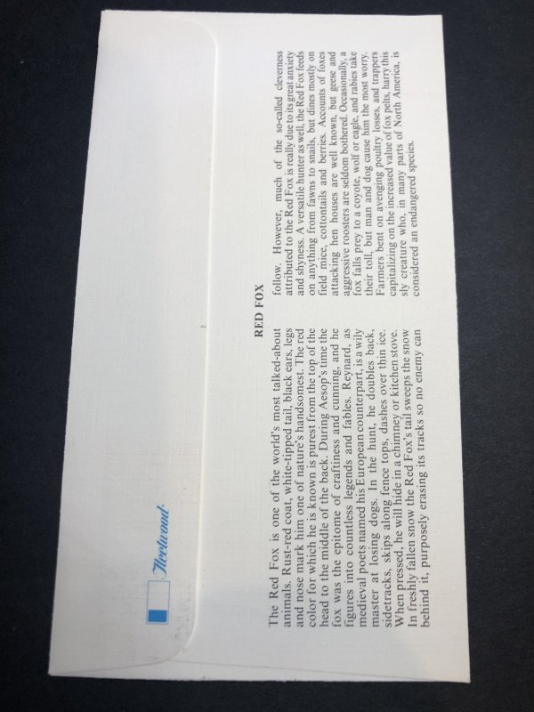 USA 1978 Red Fox Fleetwood FDC