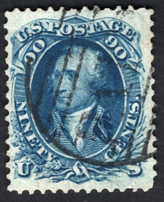 SCOTT #72 USED- VF - Large Boston PAID Cancel - w/PSE Cert. SCV $600 (LB 3/3) 