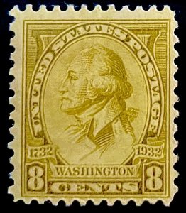 US #713 MINT OG LH
