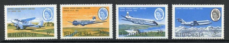 Rhodesia SG393/6 1966 Planes U/M 