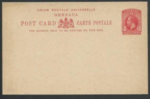 GRENADA GV 1½d postcard fine unused........................................61042